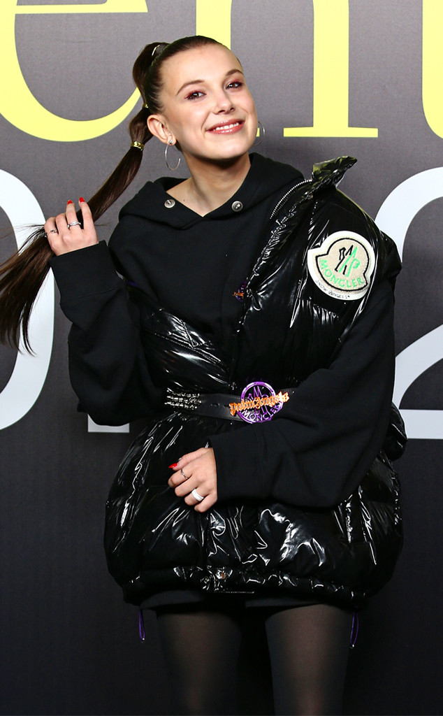 Millie Bobby Brown, Moncler Show, Milan Fashion Week 2019